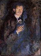Edvard Munch Self Portrait with Cigarette   jjj china oil painting artist